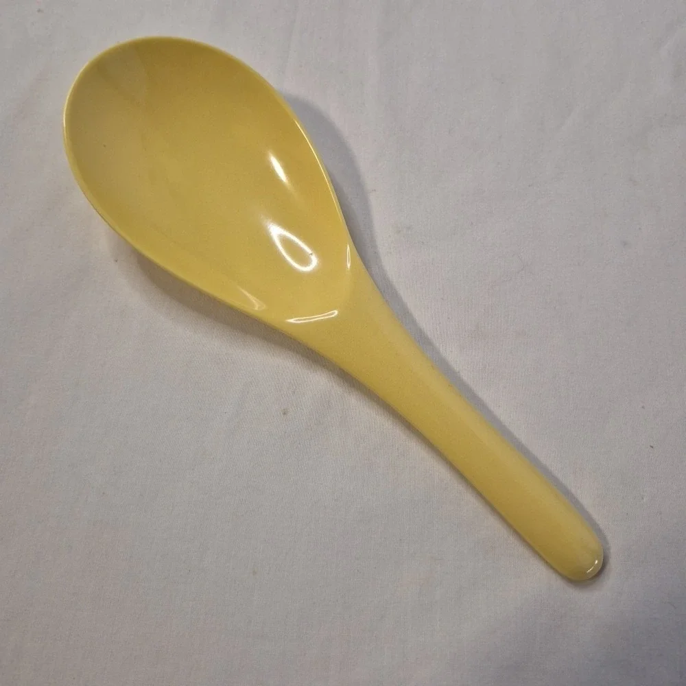 Hutzler‎ Melamine Rice Spoon #513 Utensil Yellow MCM Made in Thailand